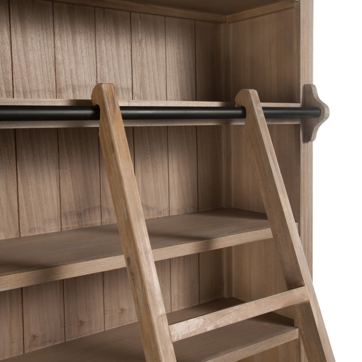 Librería Clásica en Natural con Escalera - Imagen 9