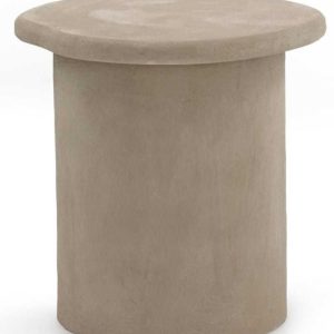 Mesa de Centro de Poliresina Acabado Cemento Arena