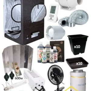 KIT CULTIVO INTERIOR 600W CON FERTILIZANTES