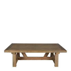Mesa de Centro Rectangular en Roble Envejecido