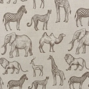 TELA ESTAMPADO ANIMALES CEBRA C/HIEDRA