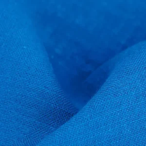 TELA DE ARPILLERA 100% YUTE C/AZUL VIBRANTE – ANCHO 145CM