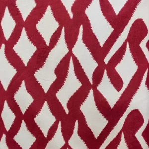 TELA GEOMÉTRICA LAZOS C/ CEREZA – 100% ALGODÓN – 280CM