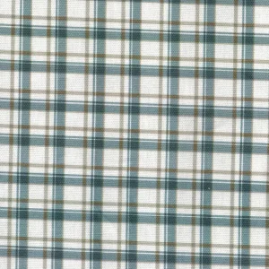TELA DE DOBLE CUADRO AZUL Y BEIGE – 100% ALGODÓN – 280 CM