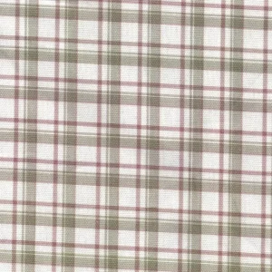 TELA DE DOBLE CUADRO ROSA Y BEIGE – 100% ALGODÓN – 280 CM