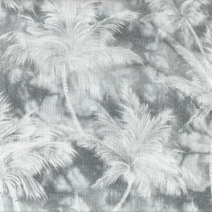 TELA ESTAMPADA PALMERAS GRIS – 100% ALGODÓN – ANCHO 280 CM