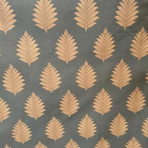 TELA ESTAMPADA PALMAS C/ORO – 100% ALGODÓN – ANCHO 280 CM
