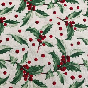 TELA DE NAVIDAD ACEBO TRADICIONAL – 280 CM