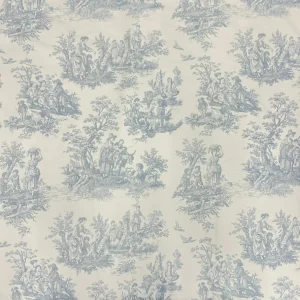 TELA TOILE DE JOUY ESCENAS CAMPESTRES – CELESTE