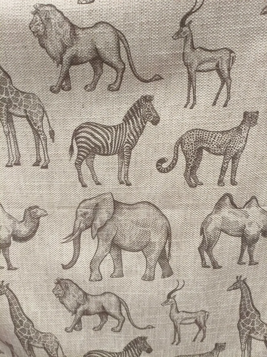 TELA ESTAMPADO ANIMALES CEBRA C/HIEDRA - Imagen 3
