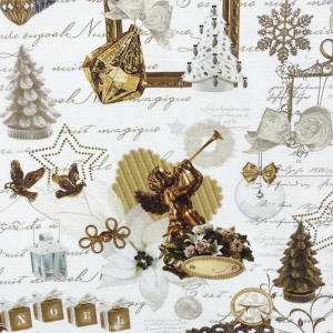 TELA ESTAMPADA ÁNGEL DE NAVIDAD – CALIDEZ Y TRADICIÓN 100% ALGODÓN