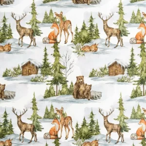 TELA DE NAVIDAD BAMBI – 100% ALGODÓN – 280 CM