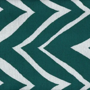 TELA GEOMÉTRICA BARACOA C/4 – BLANCO Y VERDE – ANCHO 280 CM