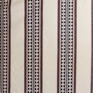 TELA GEOMÉTRICA GRECA COLOR ROJO – ALGODÓN Y LINO – 280CM