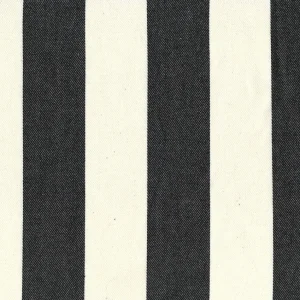 TELA CALPE C/27 RAYA ANCHA NEGRO Y BLANCO – 100% ALGODÓN 280CM RESISTENTE