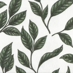 TELA RESINADA ADELFA VERDE 140CM – 50% ALGODÓN 50% POLIÉSTER