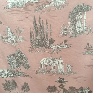 TELA DE ALGODÓN TOULE ROSA PALO ANCHO 280 CM