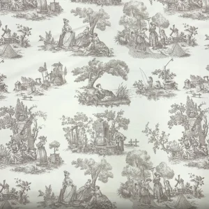 TELA TOILE DE JOUY ESCENAS CAMPESTRES – BEIGE