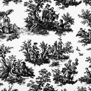 TELA RESINADA TOILE DE JOUY PIEDRA (ANCHO 320 CM)