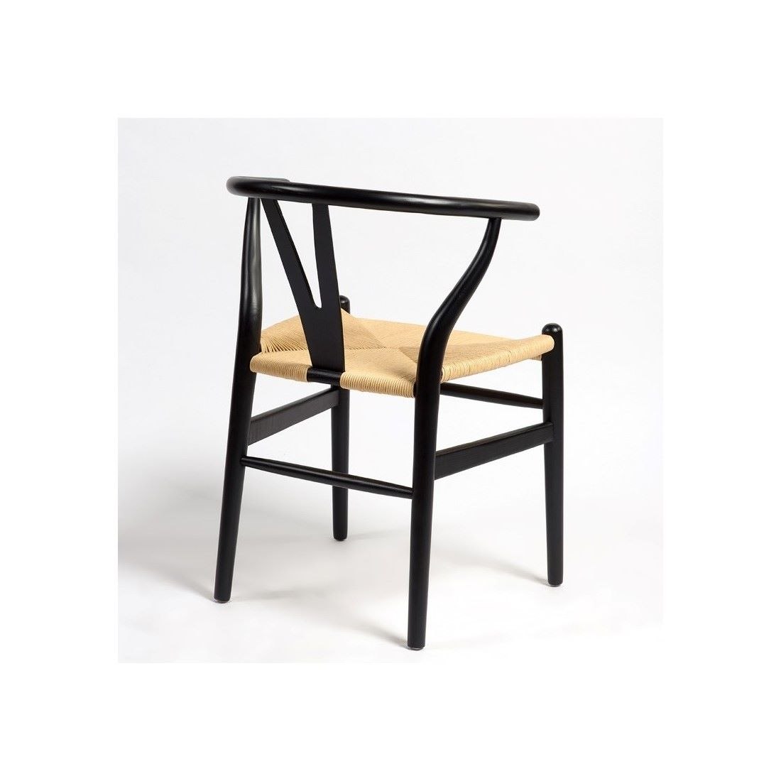Silla de Roble Negro con Asiento de Enea - Imagen 3