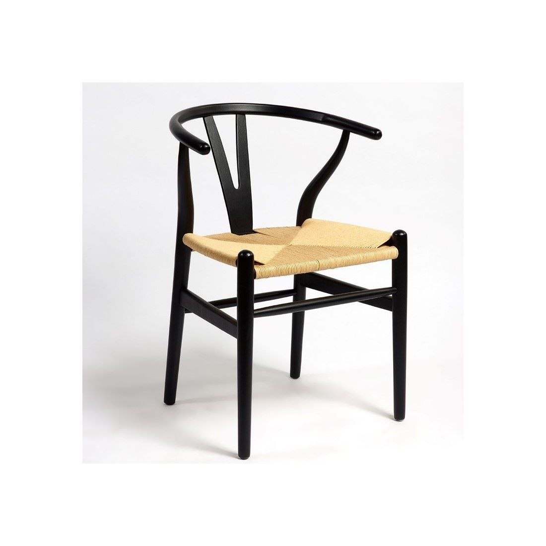 Silla de Roble Negro con Asiento de Enea - Imagen 5
