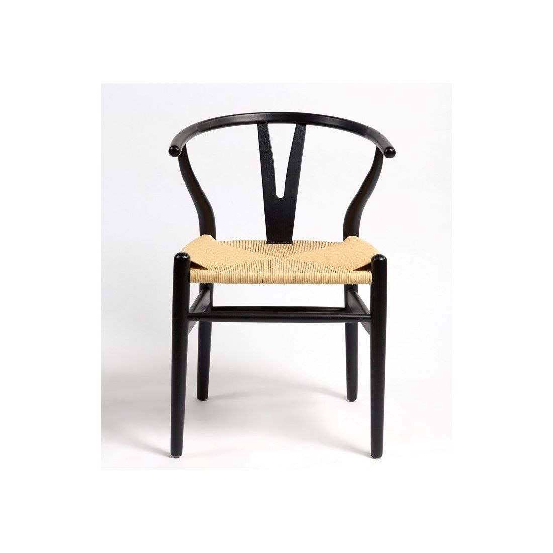 Silla de Roble Negro con Asiento de Enea - Imagen 6